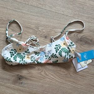 O'Neill Floral Bandeau Bikini Top Medium